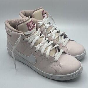Nike Court Royale 2 Mid Light Soft Pink White Shoes FD0286-600 Women's Size 10